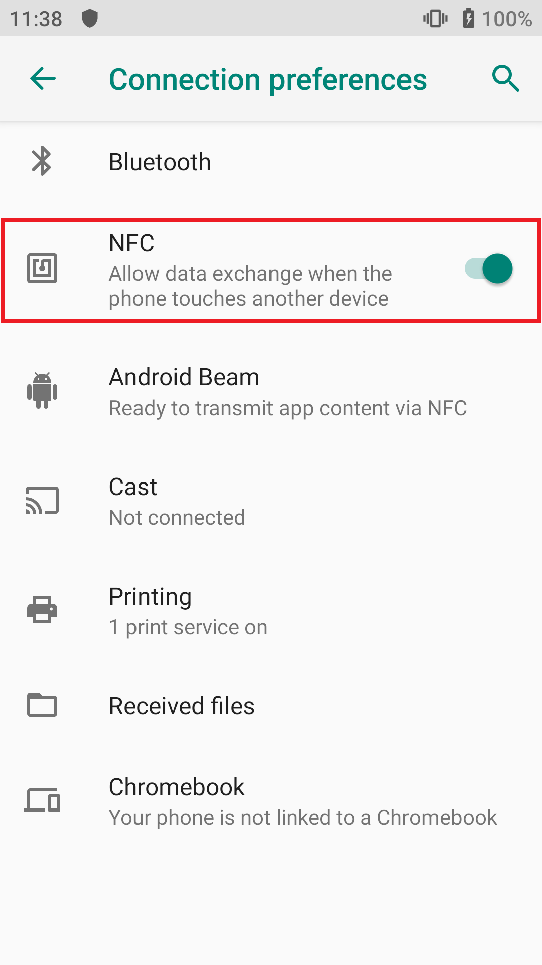 Android 9_NFC Setting